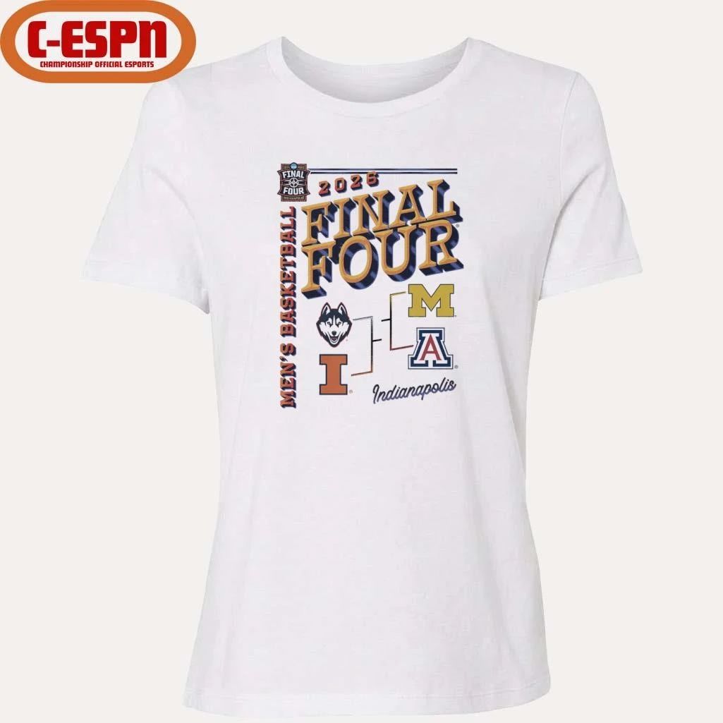 Final Four 2026 Men’s Basketball 4 Teams Bracket T-Shirt