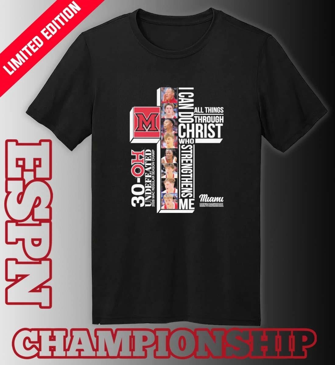Miami Redhawks Basketball I Can Do All Things Through Christ Who Strengthens Me Shirt