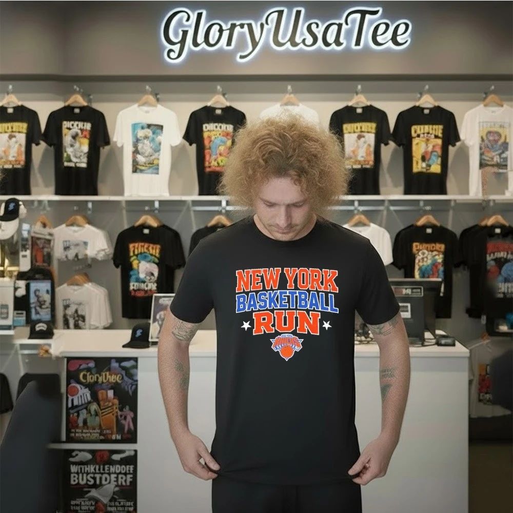 New York Basketball Run Knicks Vintage City Shirt