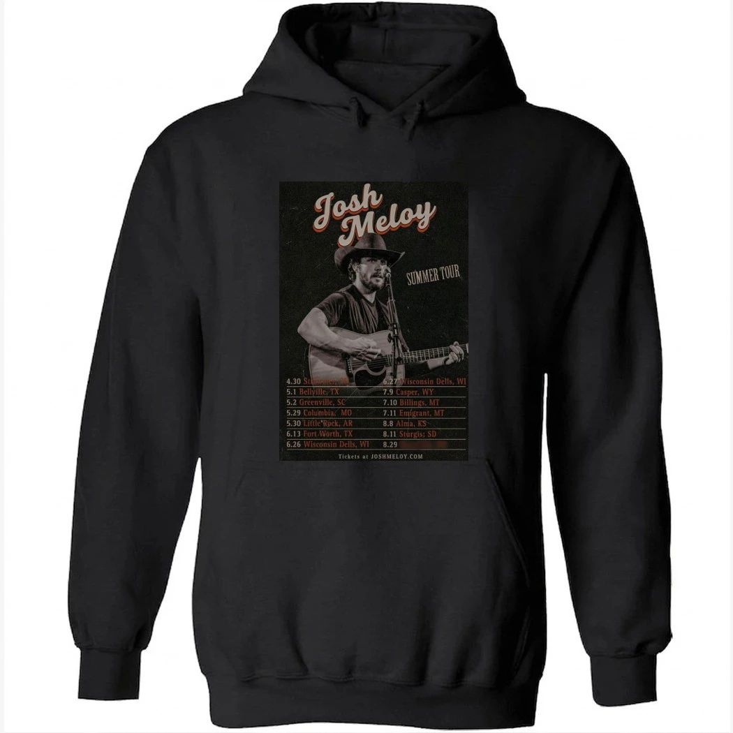 Josh Meloy Music Summer Tour 2026 Poster Shirt
