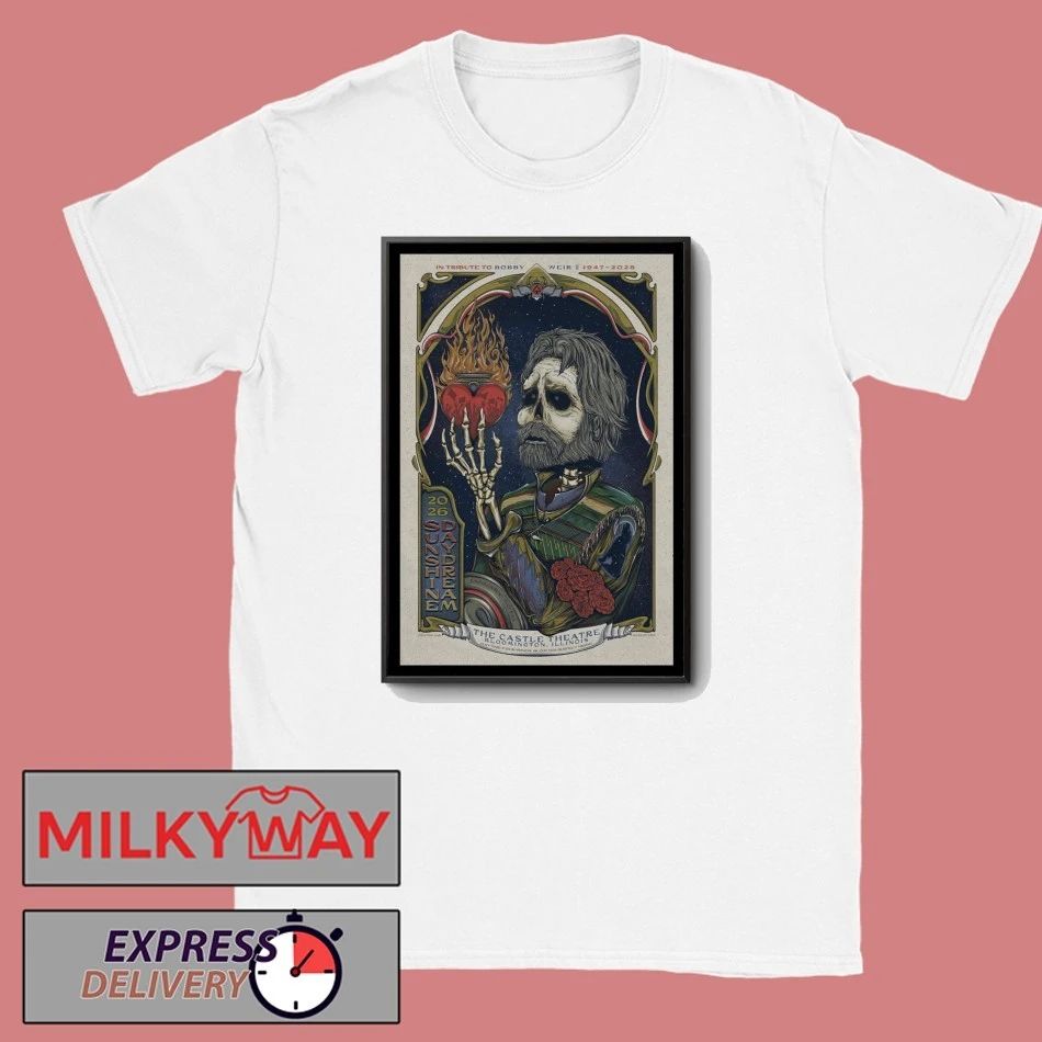 Grateful Dead Bobby Weir The Castle Theatre Bloomington, IL Jan 30 2026 Poster shirt