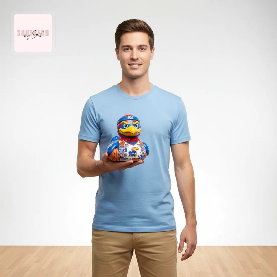 Kansas Jayhawks Basketball Rock Chalk Collector Rubber Duck