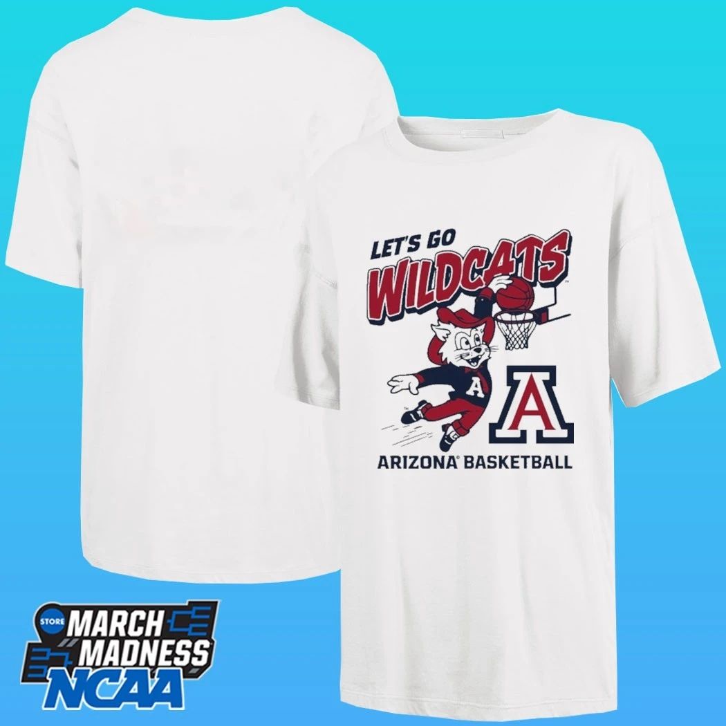 Arizona Wildcats Basketball Let’s Go Mascot Shirt
