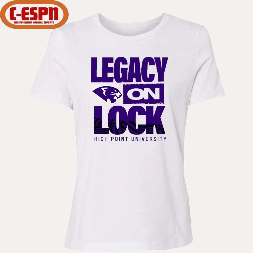 High Point University Basketball Legacy On Lock Bench Shirt