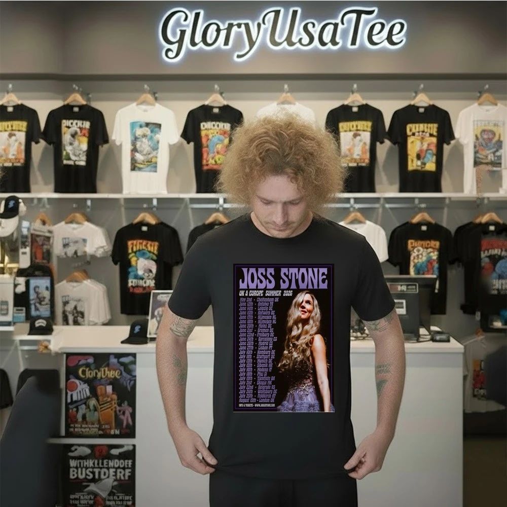 JossStone UK EUROPE Summer Tour 2026 Poster Shirt