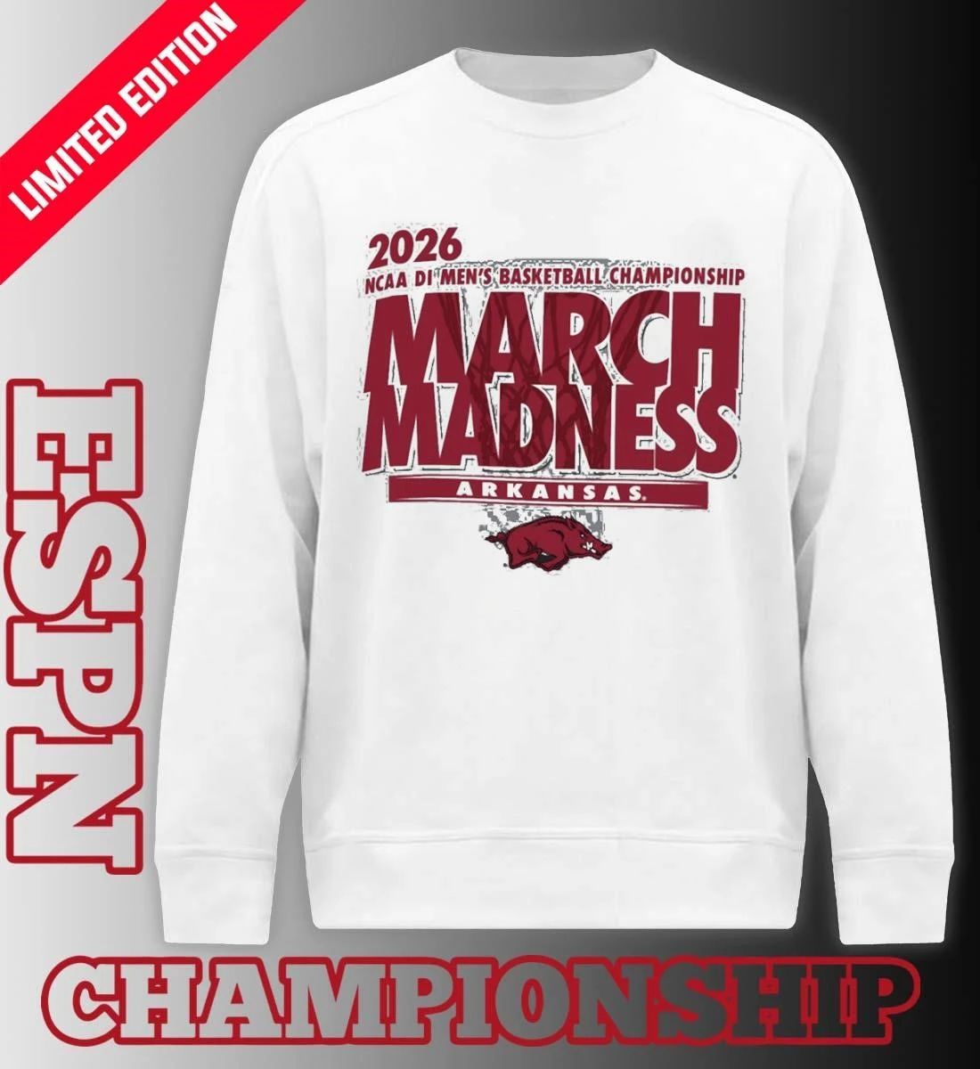 Arkansas Men’s Basketball Single Team NCAA March Madness Shirt