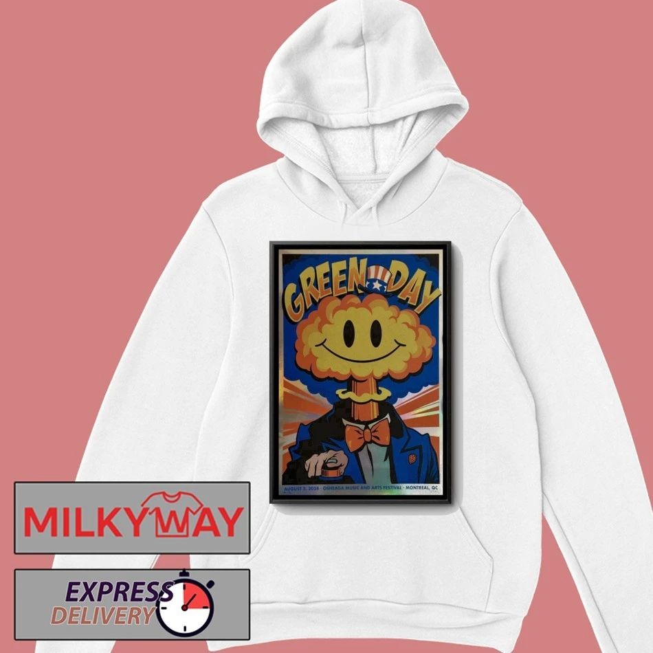 Green Day Aug 3 2025 Poster Montreal, QC shirt