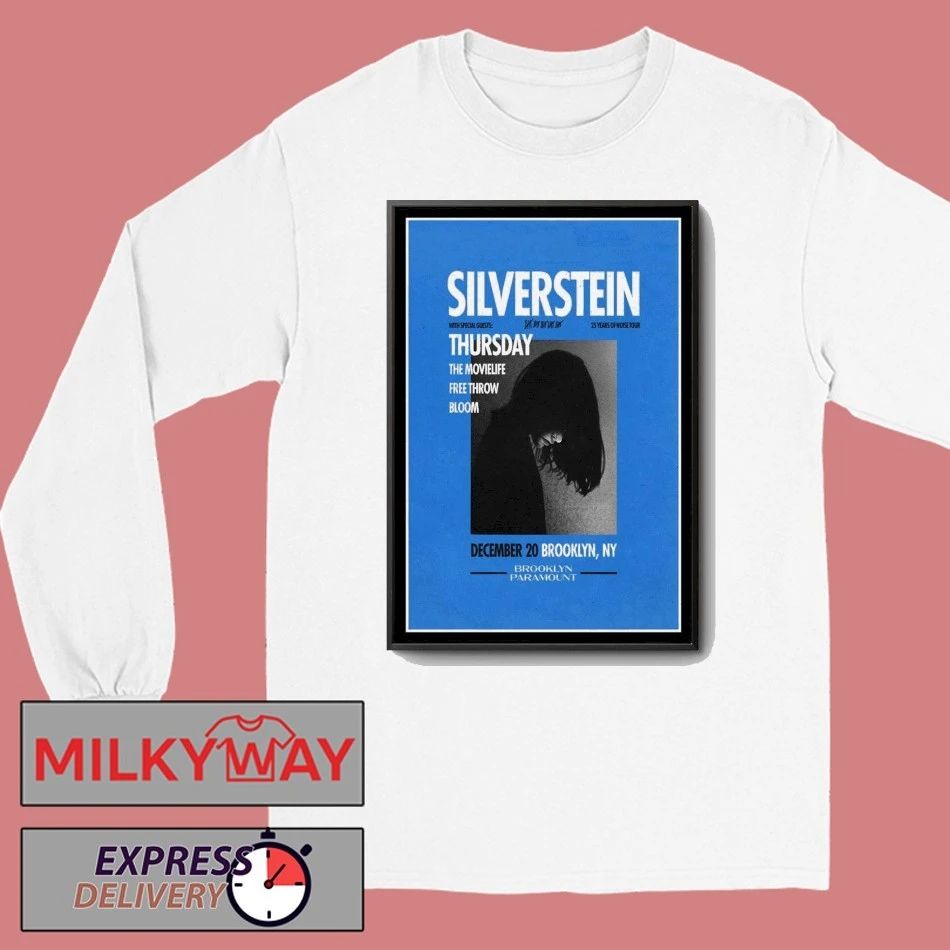 Silverstein Brooklyn NY Concert Poster shirt