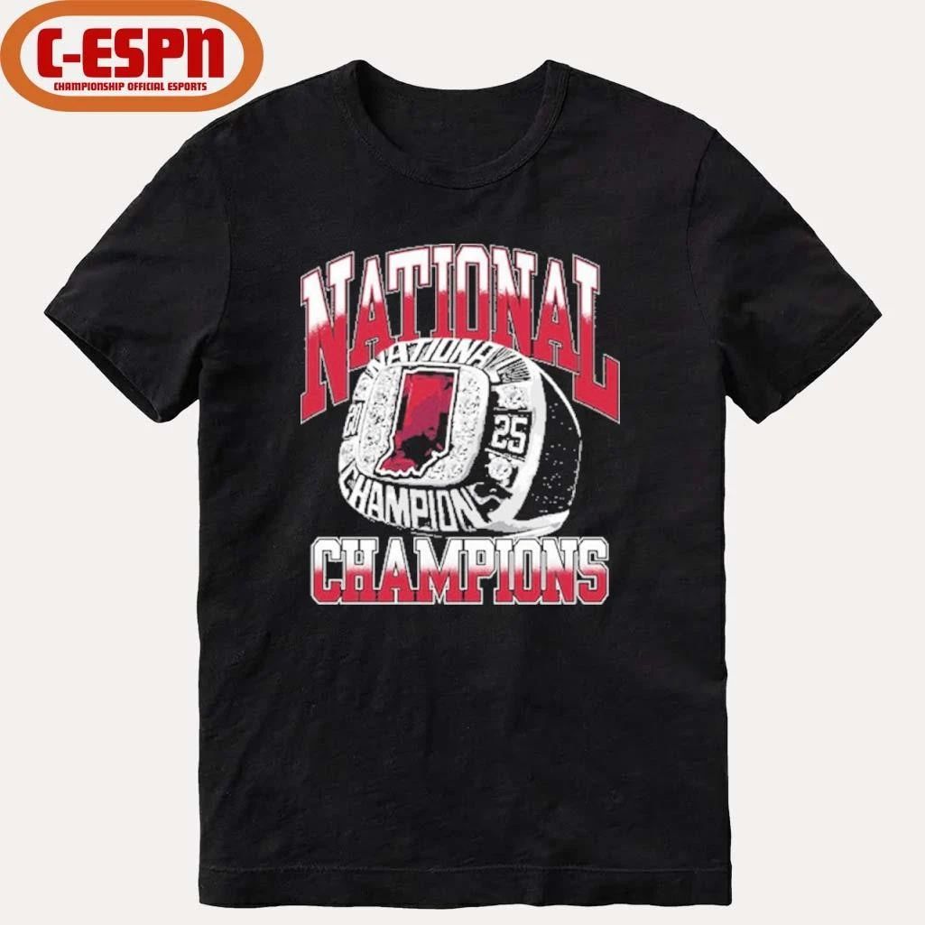 IU Football Indiana CFP National Champions Ring T-Shirt