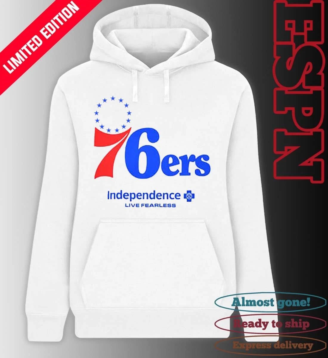 Philadelphia 76ers Independence Live Fearless Shirt