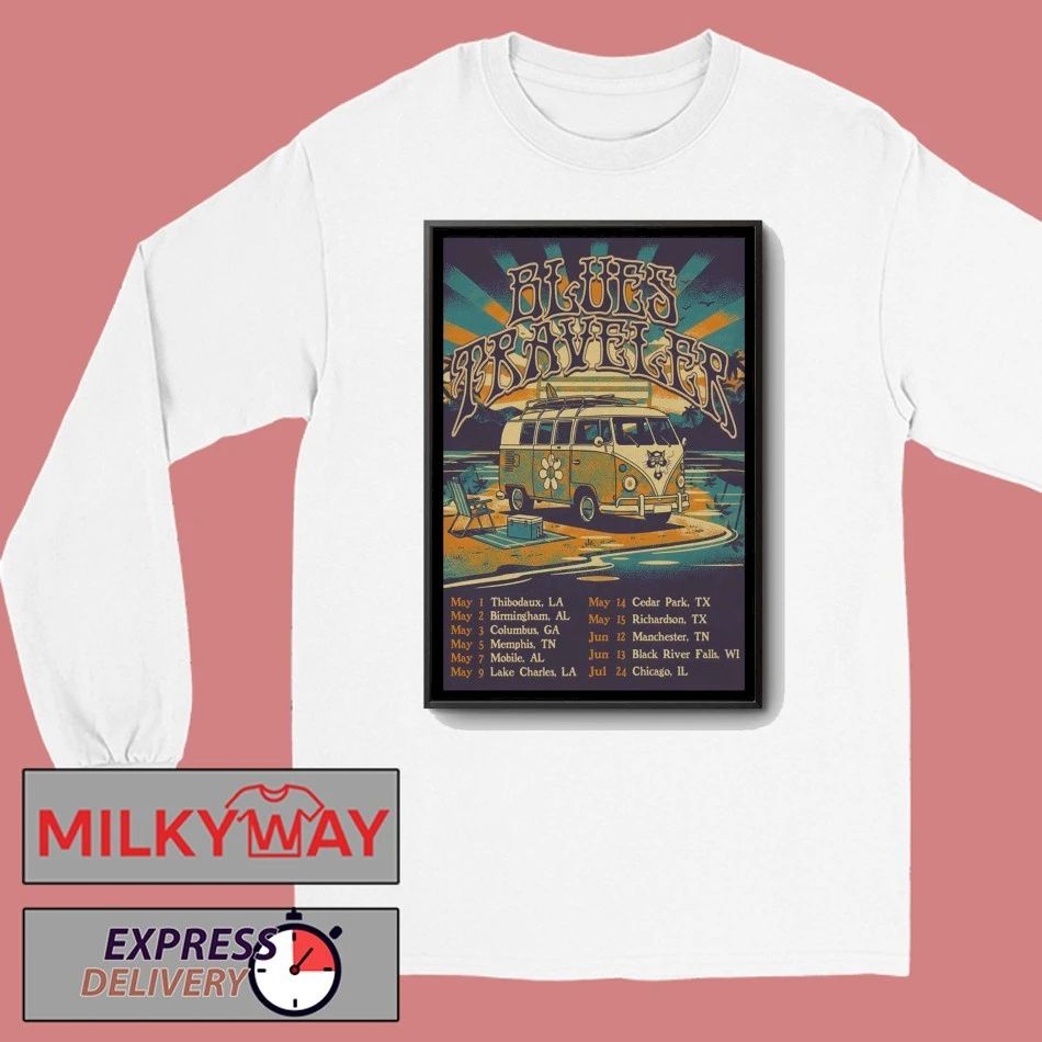 Blues Traveler Summer Tour 2026 Poster shirt