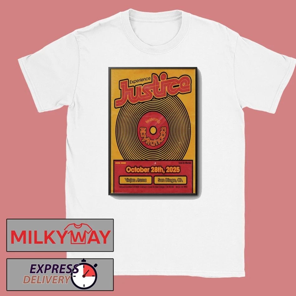 Justice Oct 28 2025 Viejas Arena In San Diego CA Poster shirt