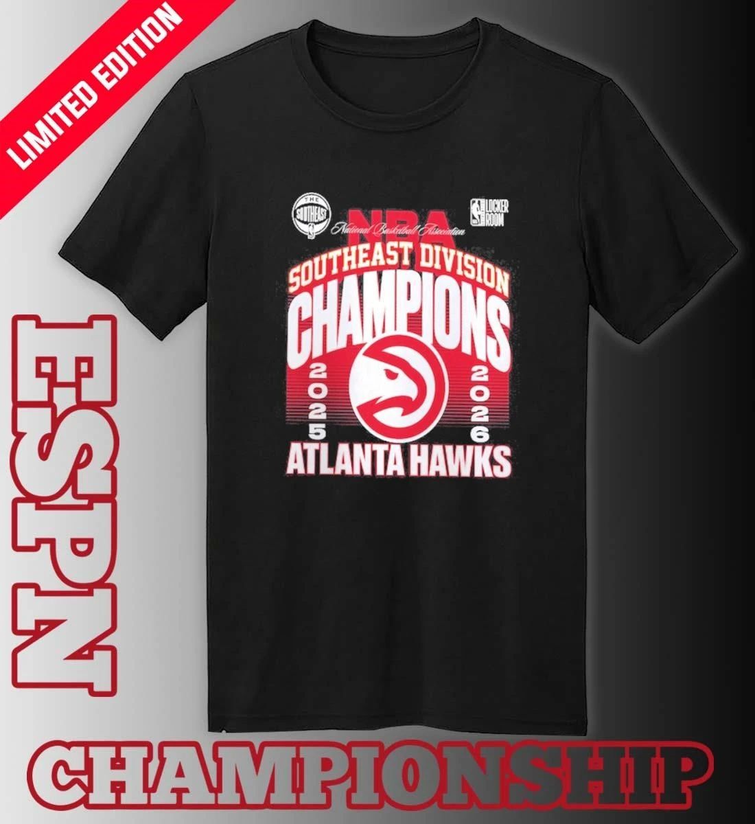 Atlanta Hawks NBA Southeast Division Champions Official Locker Room T-Shirt