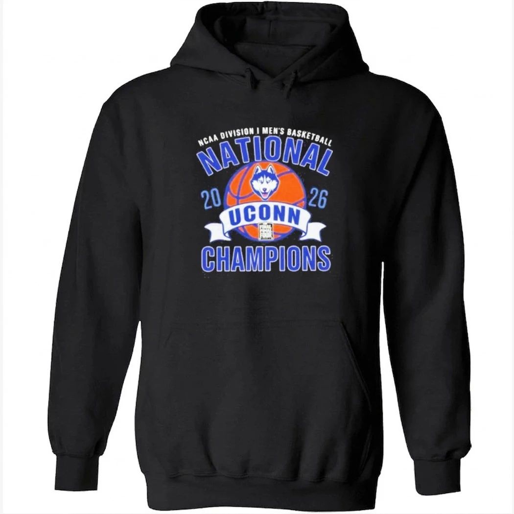 UConn Huskies 2026 NCAA DI Men’s Basketball National Champions T-Shirt