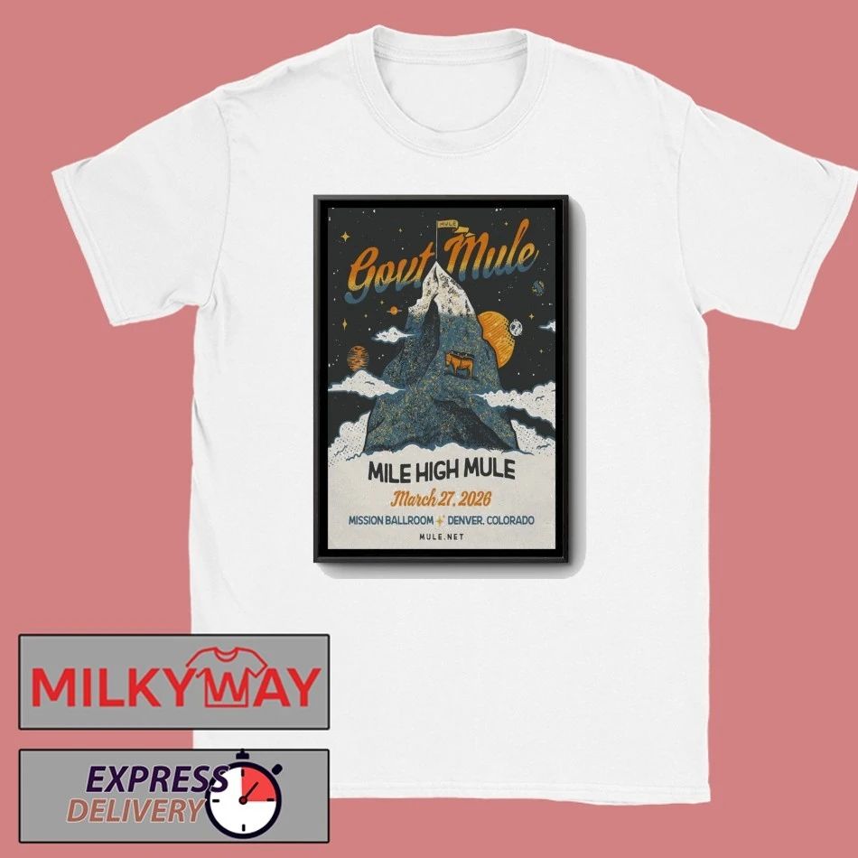 Gov’t MULE In Denver, CO Poster 2026 Mar 27 shirt
