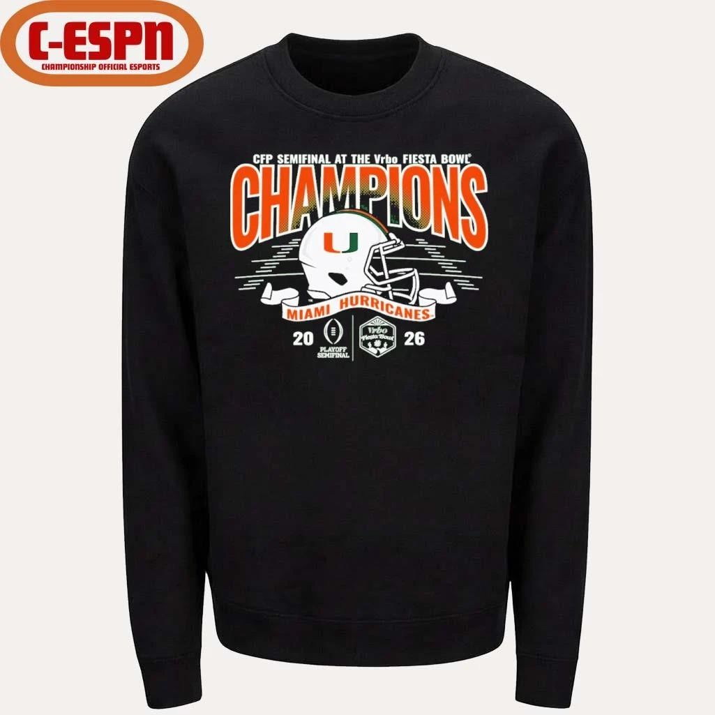 Miami 2026 VRBO Fiesta Bowl Champions T-shirt