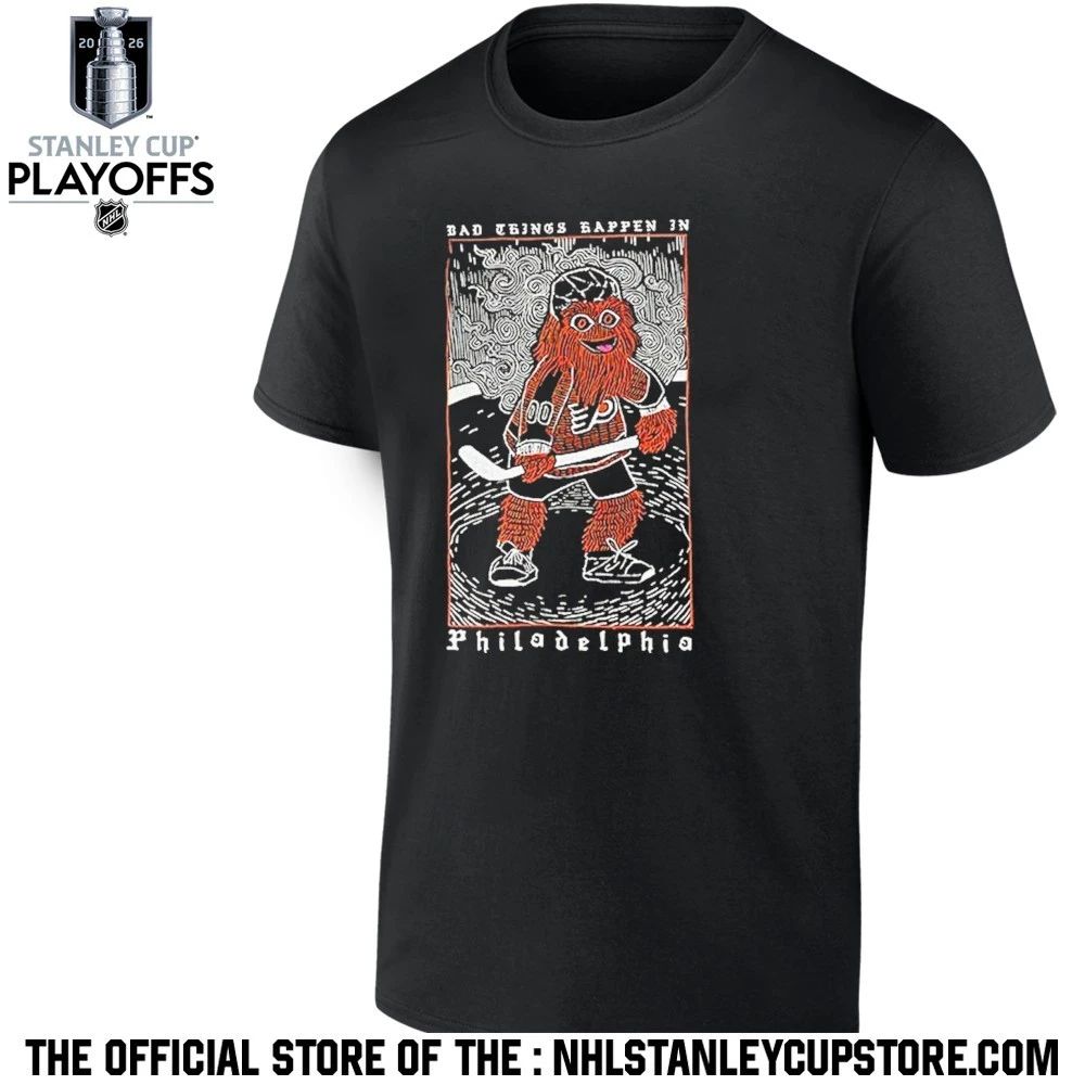 Flyers Bad Things Happen In Philadelphia Gritty Art Shirt