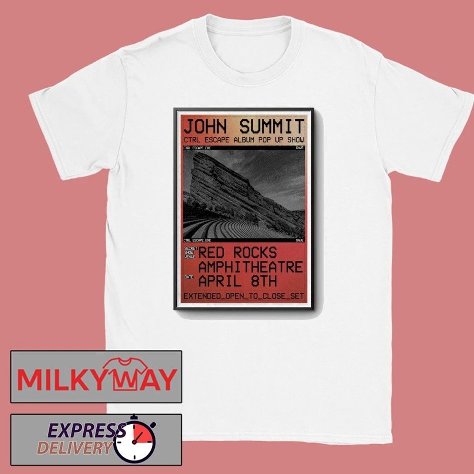 John Summit Poster Red Rocks Apr 8 2026 shirt