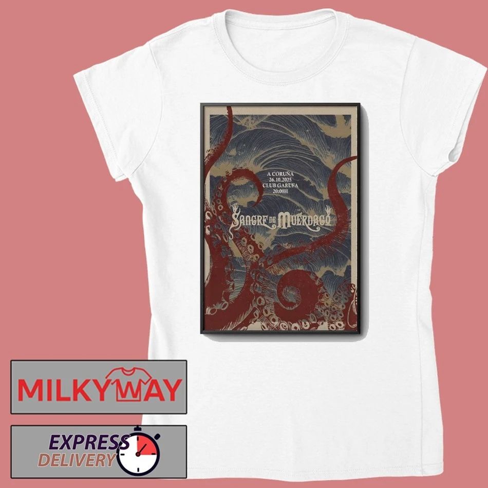 Sangre de Muérdago A Coruña Spain Tour On Oct 26 2025 Poster shirt