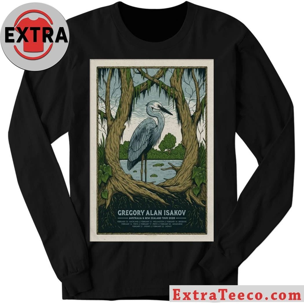 Original Gregory Alan Isakov AUS And NZ Tour 2026 Poster Shirt