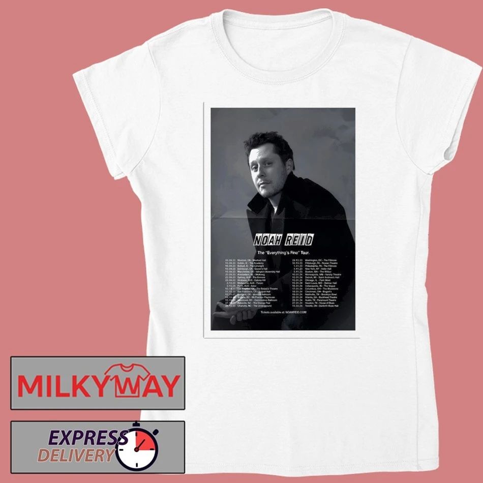 Noah Reid’s Everything’s Fine Tour Poster shirt