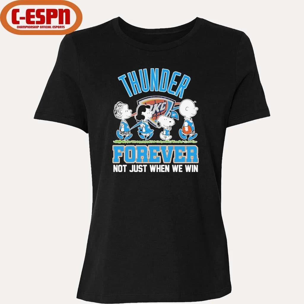 The Peanuts Characters Forever X Oklahoma City Thunder Shirt