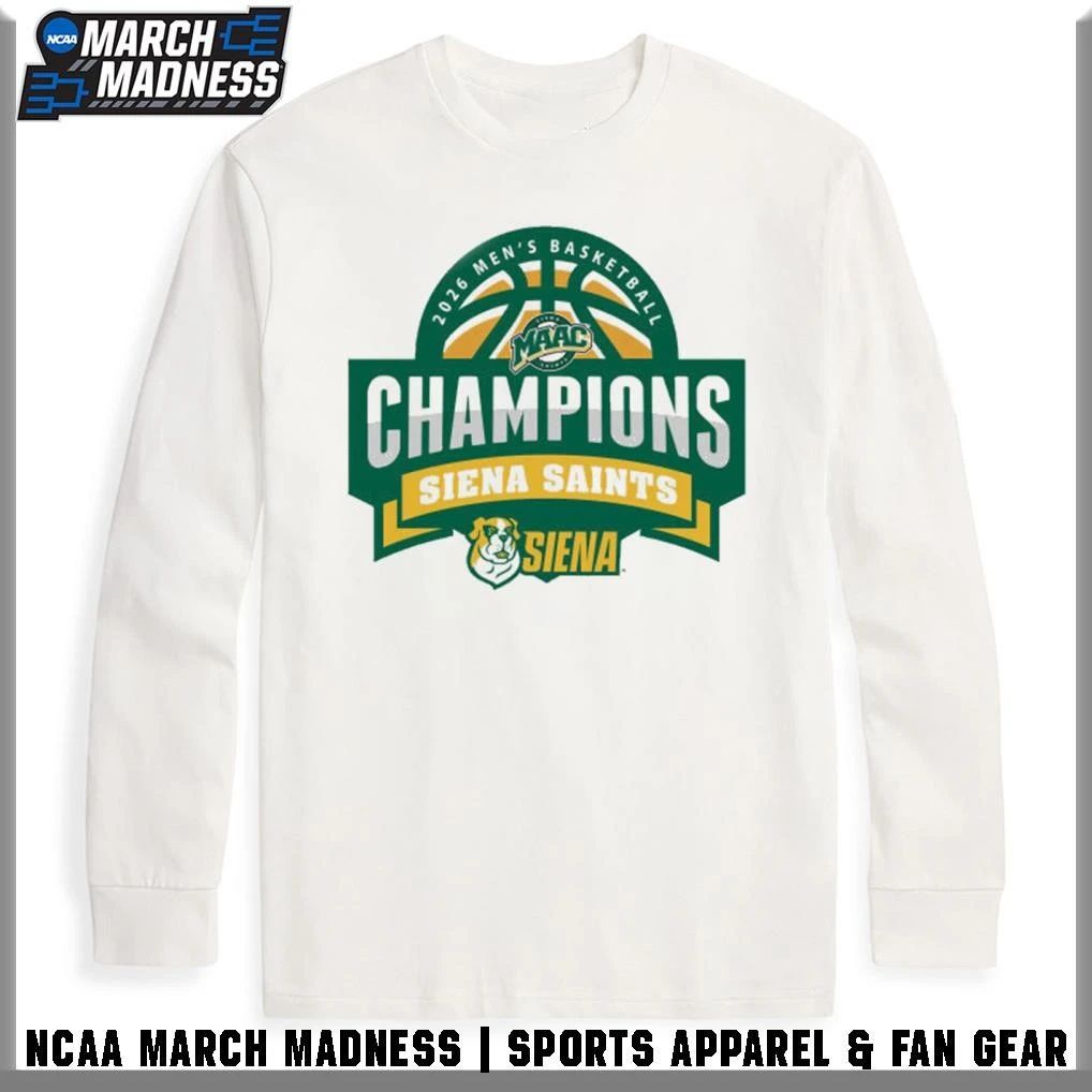Siena University 2026 MAAC Men’s Basketball Champions T-Shirt