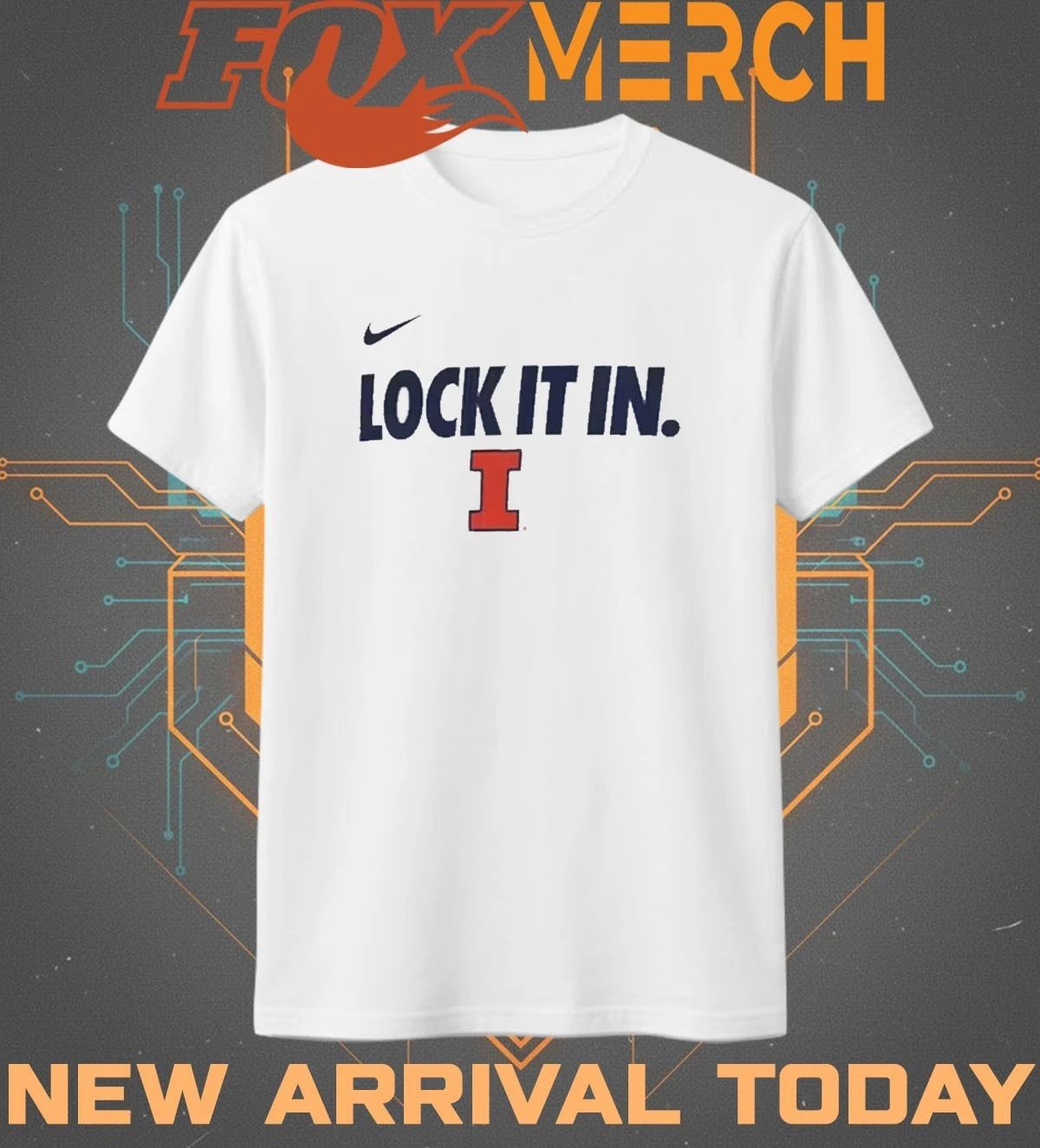 Illinois Fighting Illini Lock It In 2026 On-Court Bench Legend Dri-FIT t-shirt