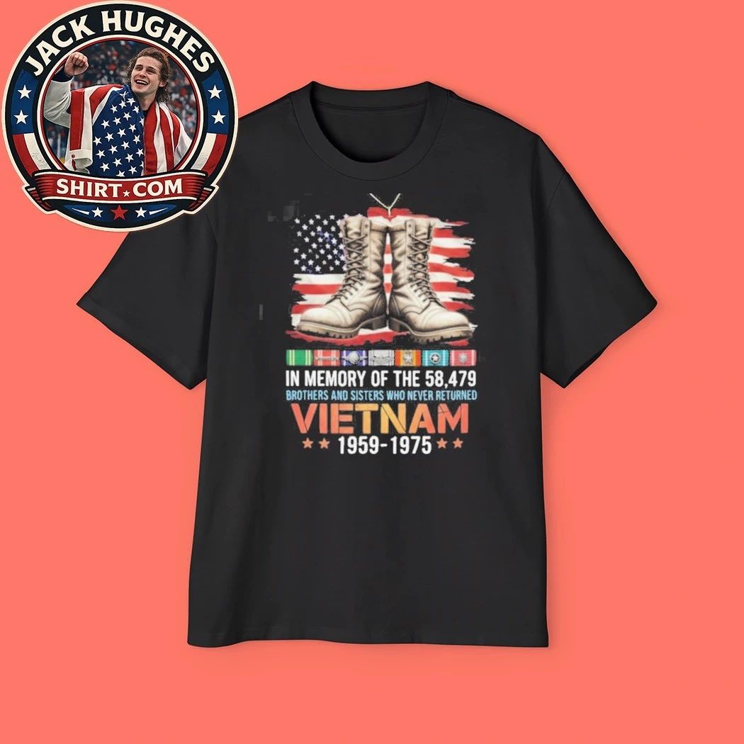Original In Memory Of The 58479 Vietnam Veterans Memorial Boots Shirt