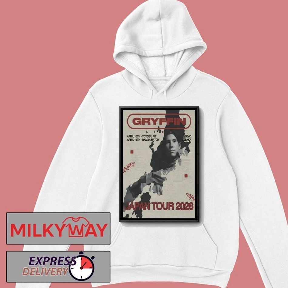 Gryffin April 2026 Japan Concert Poster shirt