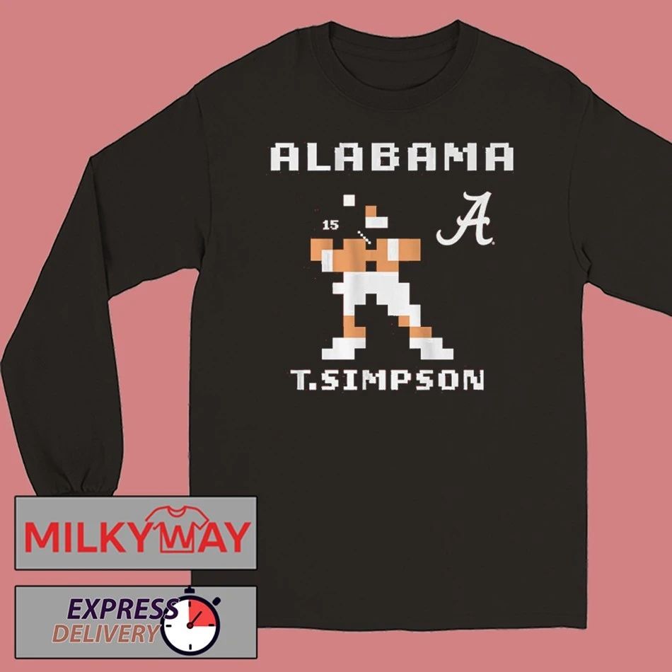 Alabama Football Ty Simpson Retro Baller Shirt