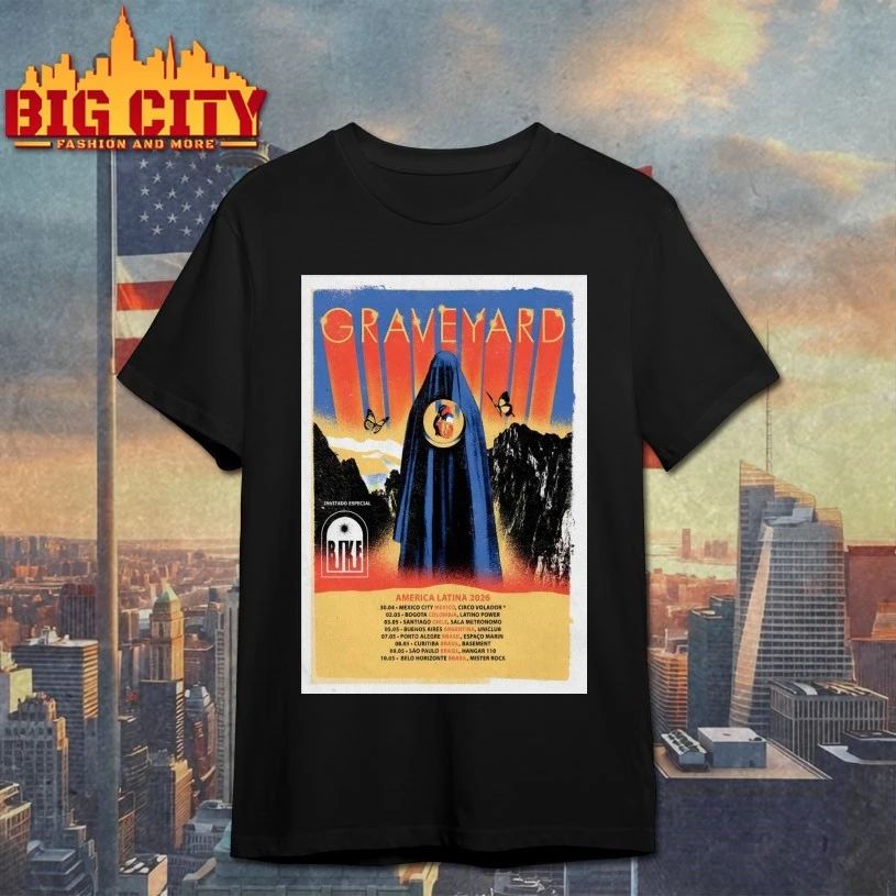 Graveyard America Latina 2026 Shows Poster T-shirt