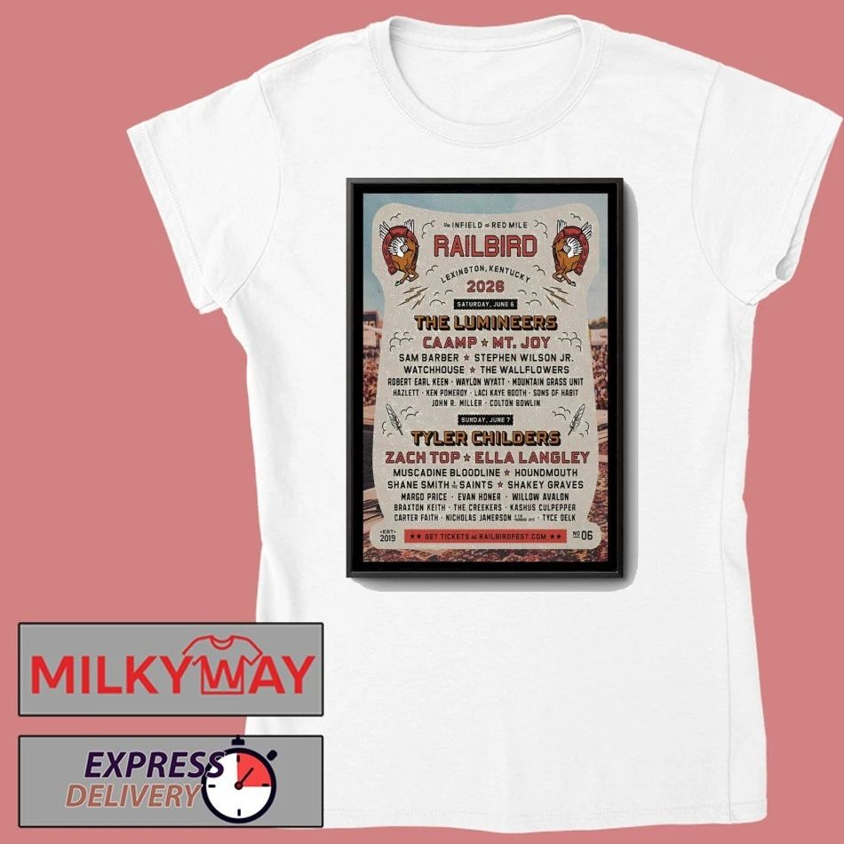 Railbird Festival Lexington, KY Poster shirt
