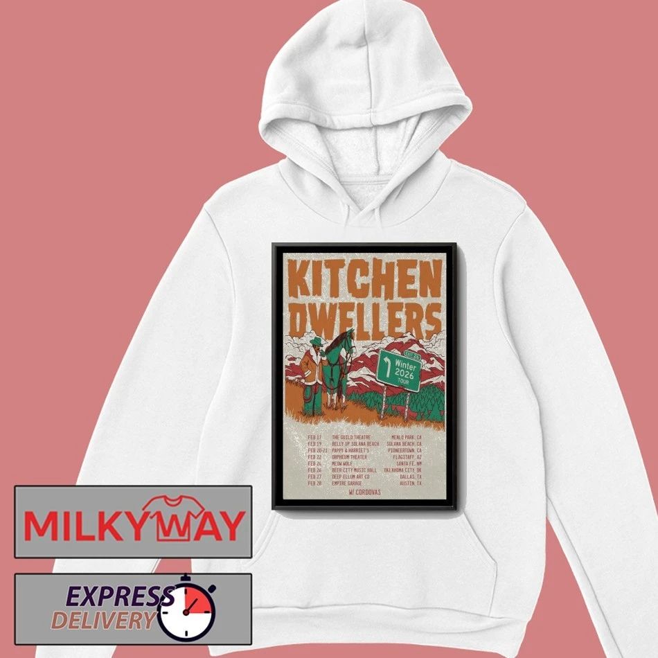 Kitchen Dwellers Winter 2026 Tour Poster shirt