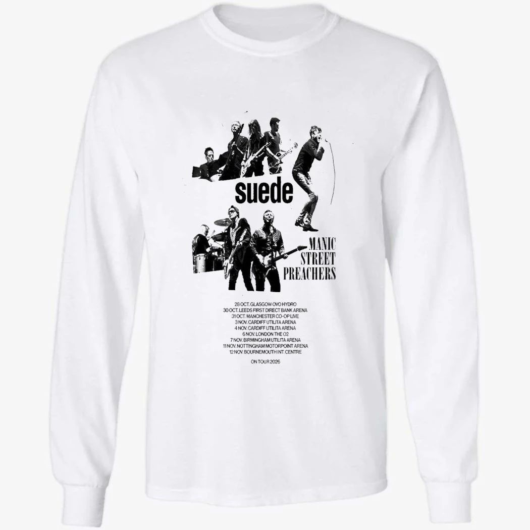 Suede HQ Tour The UK in 2026 Poster Shirt