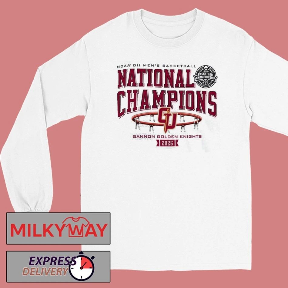 Gannon Golden Knights Men’s Basketball 2026 NCAA DII National Champions T-Shirt
