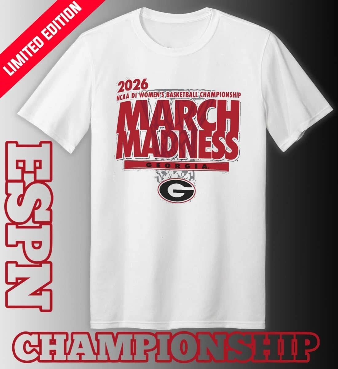 Georgia Women’s Basketball Single Team 2026 NCAA March Madness Shirt