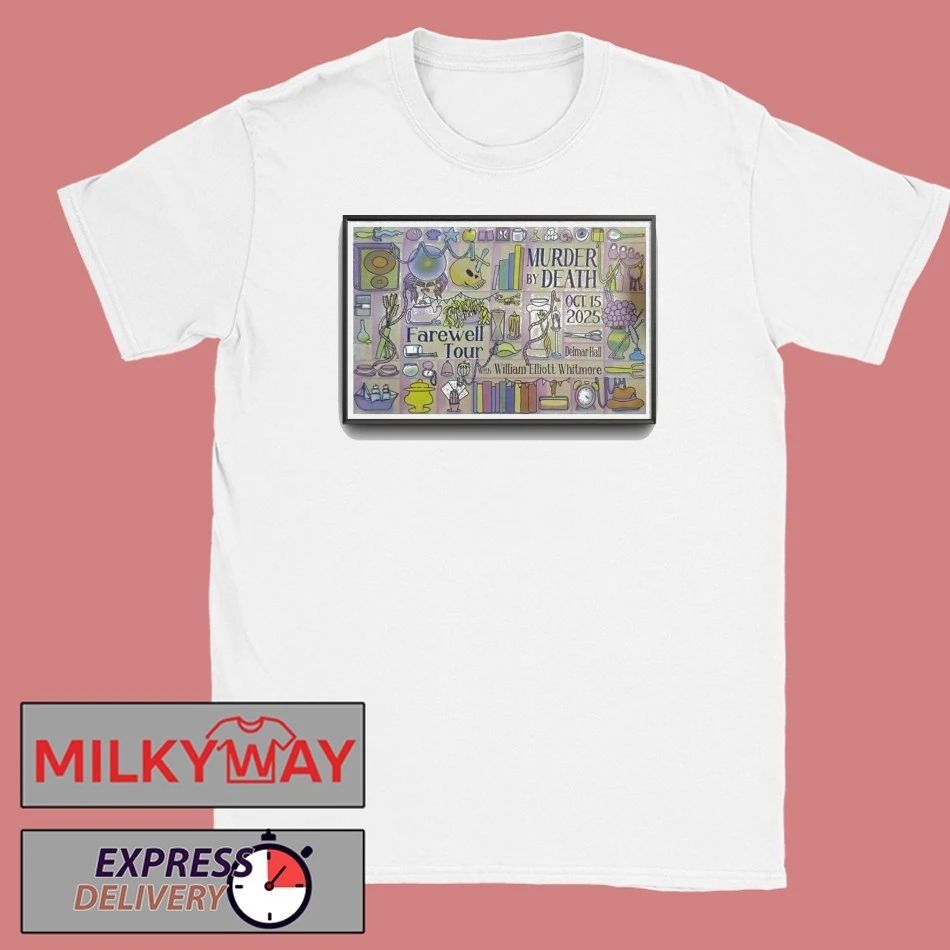 Murder By Death Tour Delmar Hall 2025 Poster New shirt