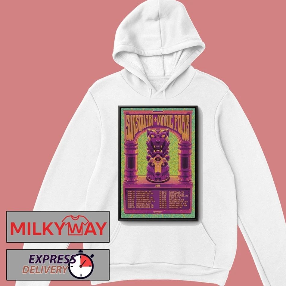 Sunsquabi And Manic Focus Spring Tour 26 Poster shirt