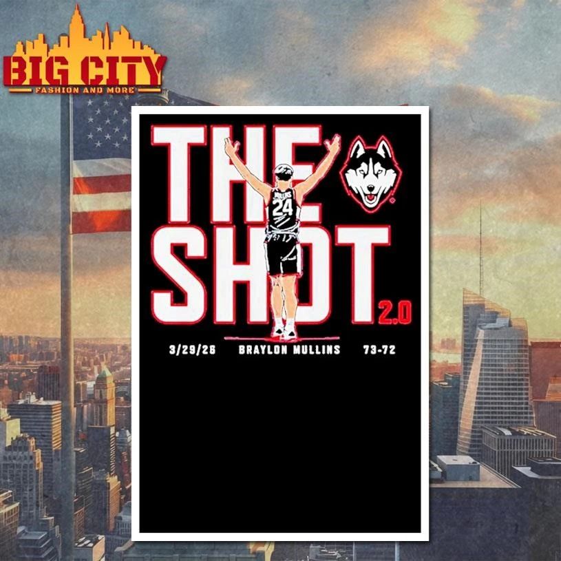 Uconn Huskies Basketball Braylon Mullins The Shot 2 College Shirt
