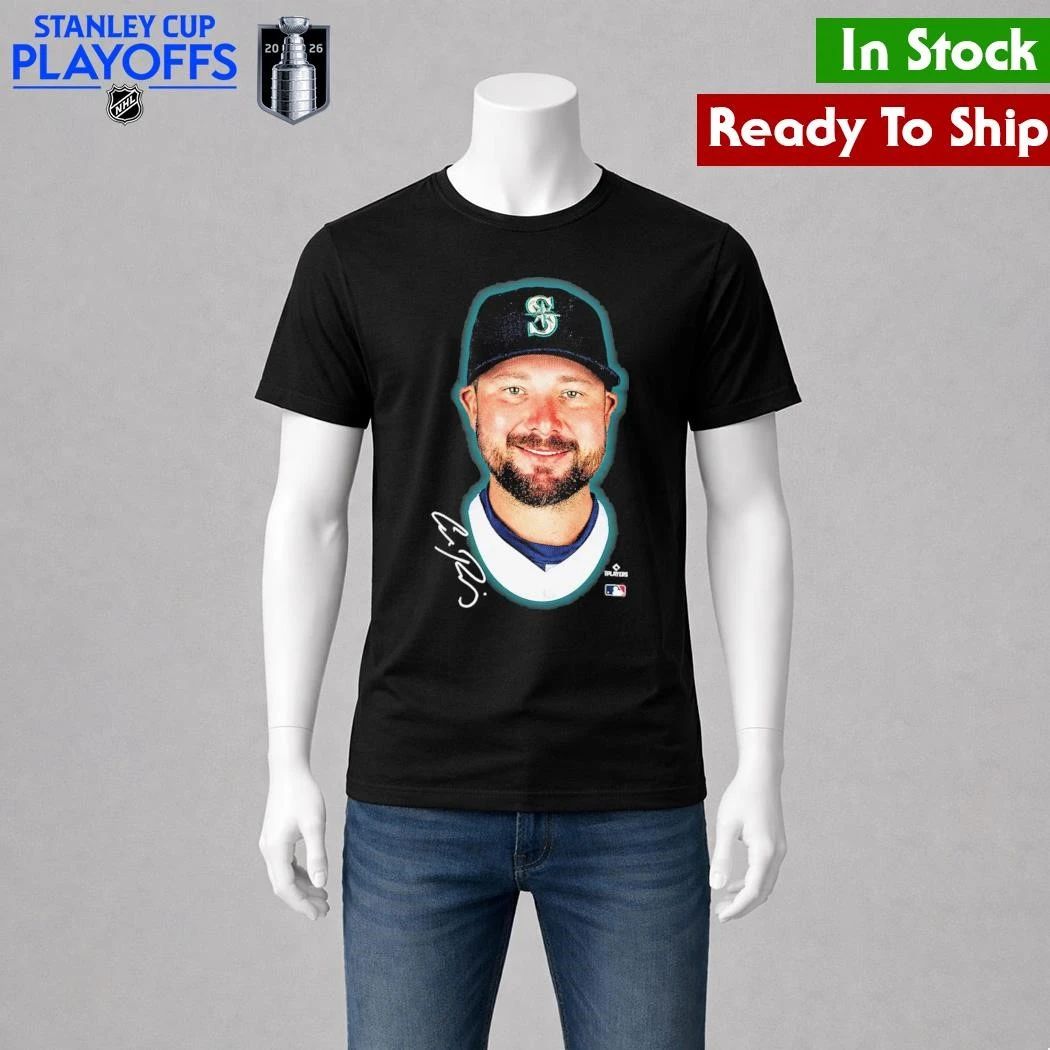 Seattle Mariners Cal Raleigh Outerstuff Black Headliner Shirt