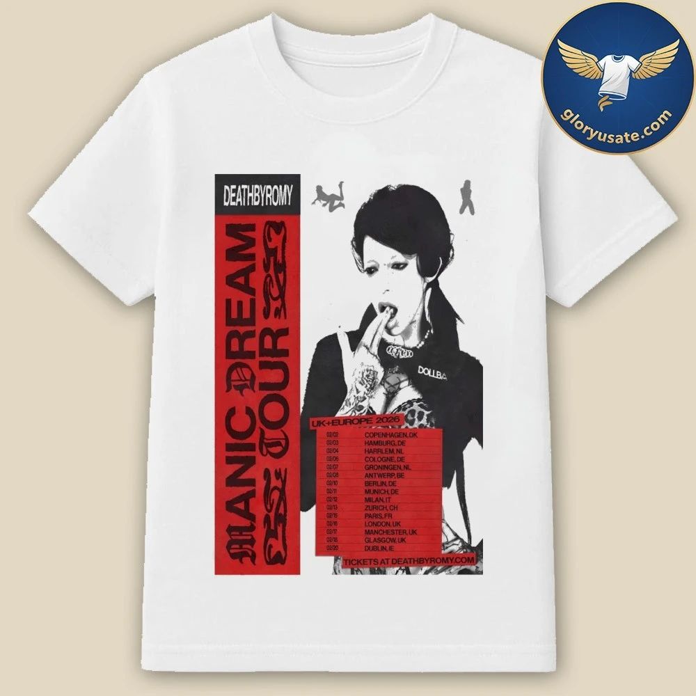 Deathbyromy UK And Europe 2026 Tour Poster Shirt