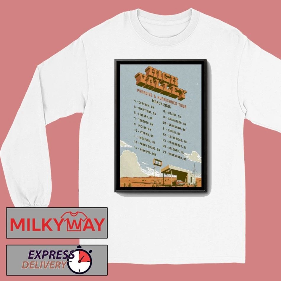 High Valley Paradise Hurricanes March 2026 Poster shirt