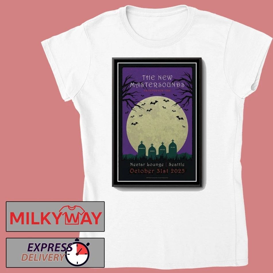 The New Mastersounds October 31 2025 Seattle, Washington Poster shirt