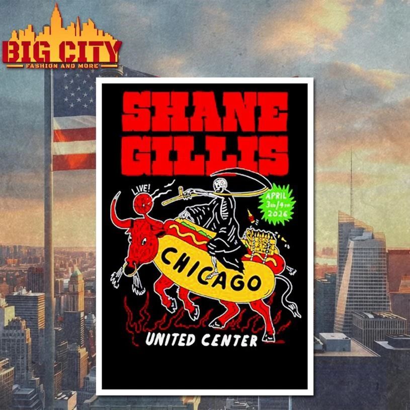 Shane Gillis Shirt Chicago United Center Apr 3-4 2026 Shirt