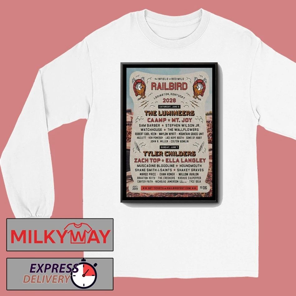 Railbird Festival Lexington, KY Poster shirt