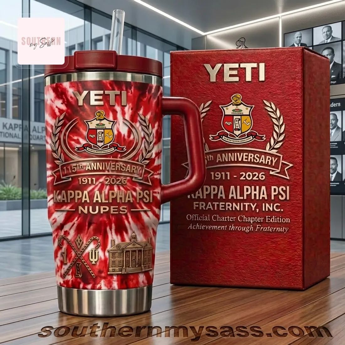 YETI Kappa Alpha Psi Fraternity 115th Anniversary Official Charter Edition Tumbler