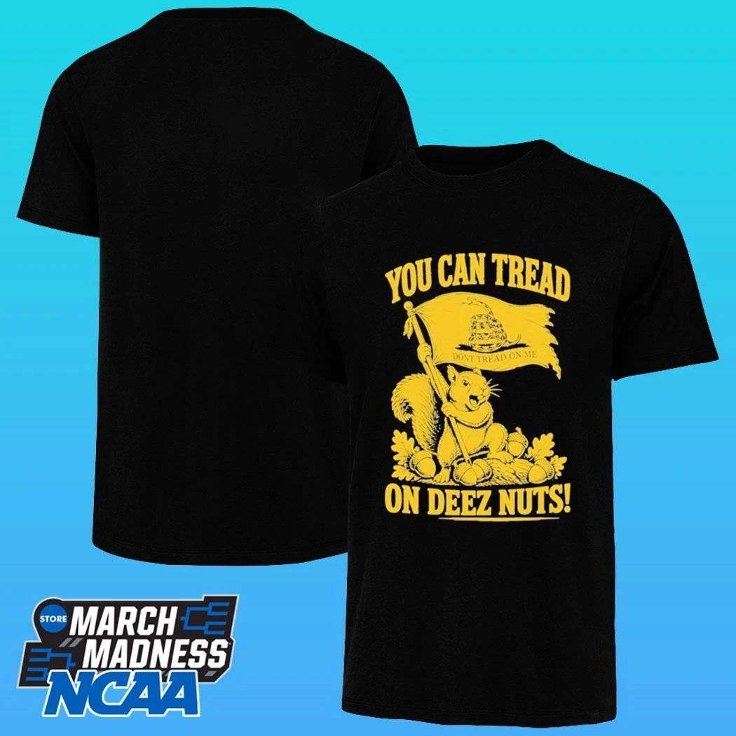 Squirrel You Can Tread On These Nuts Gadsden Flag Graphic Shirt
