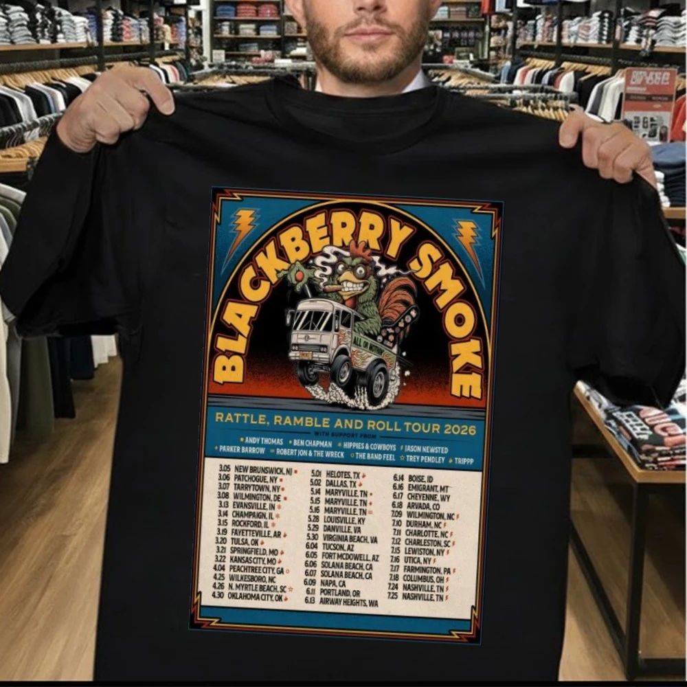 Blackberry Smoke Rattle, Ramble And Roll Tour 26 Poster Shirt