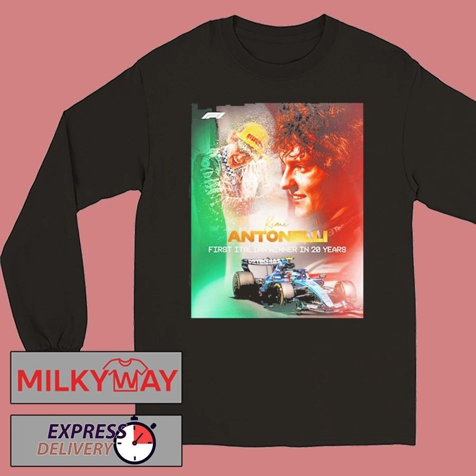 F1 Kimi Antonelli First Italian Winner In Chinese Grand Prix 2026 shirt